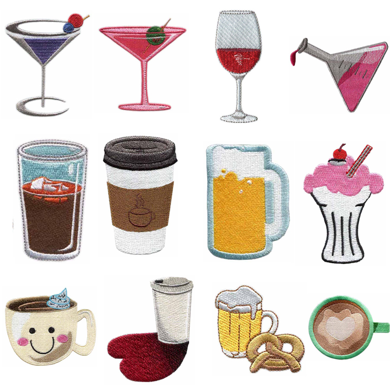 Cup & Drink Themed Iron-on Emb - огляд і ціна Wine Beer Hat