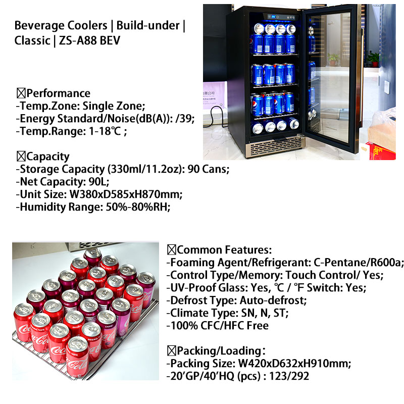 Oem Small Drink Bar Fridge Cus - огляд і ціна Wine Beer Dual Zone