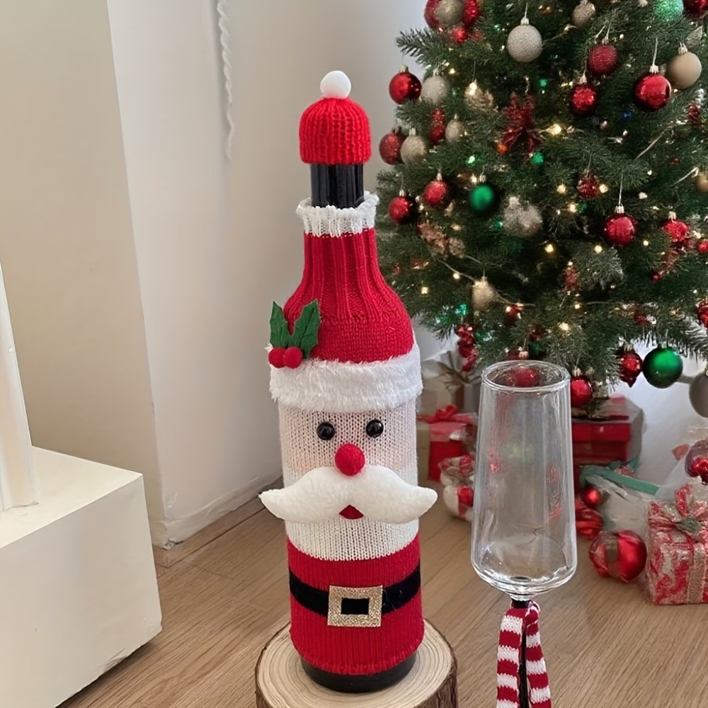 Knitted Wine Bottle Cover with - огляд і ціна Wine Beer Hat