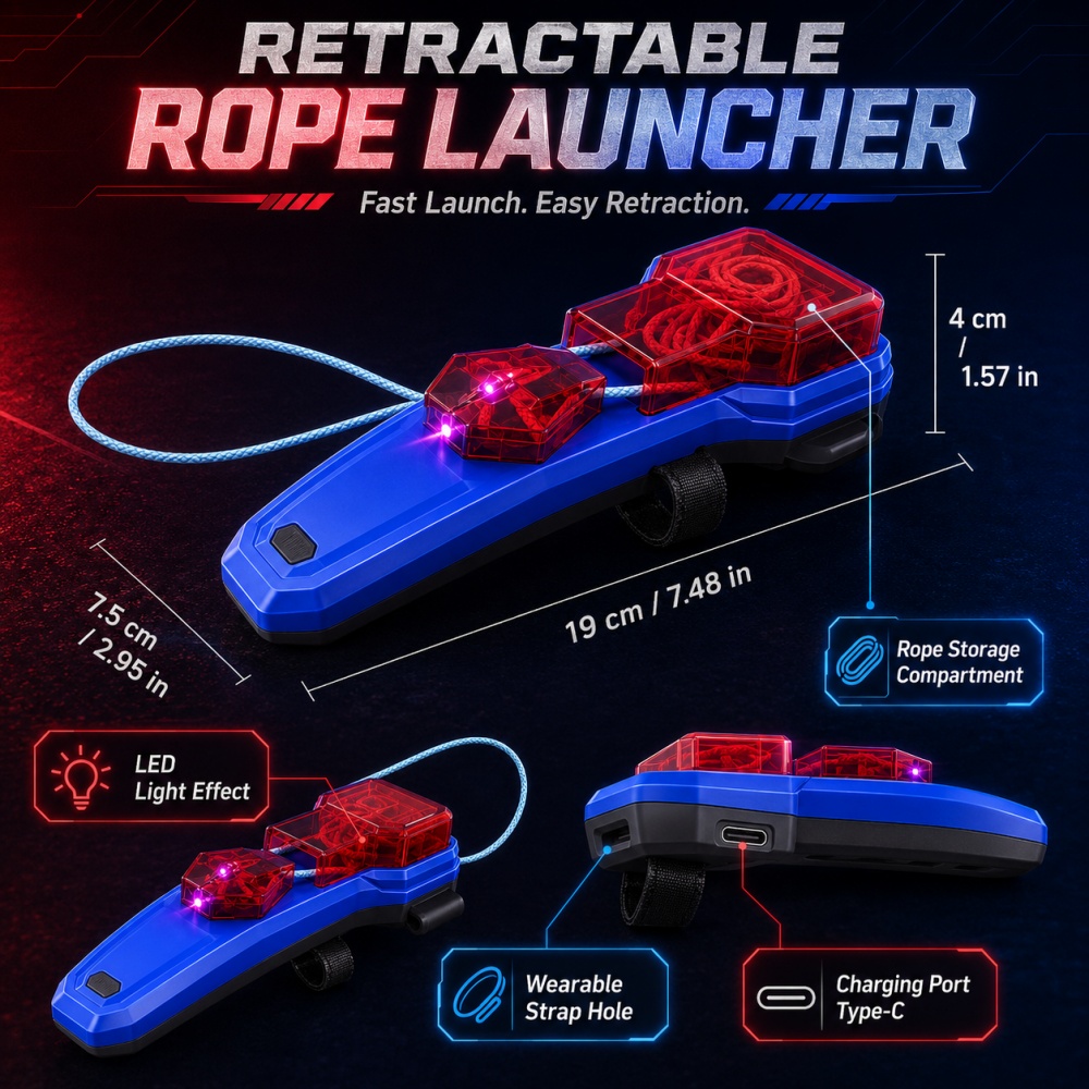 Rope Launcher Spider Web Shoot - огляд і ціна Cocktail Shaker Set